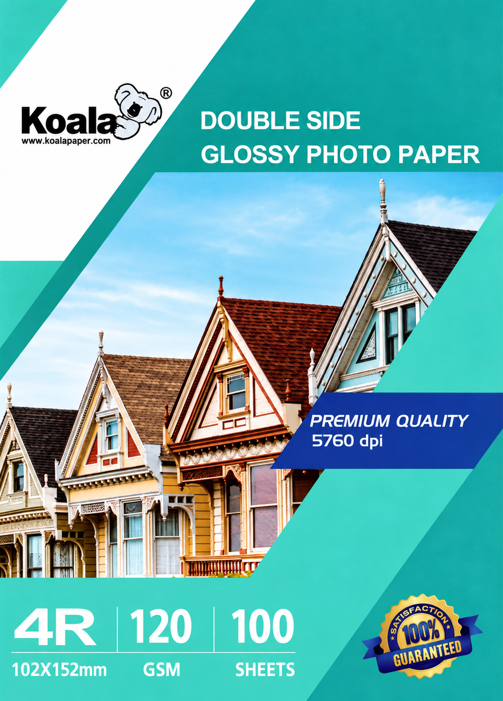 Koala 120gsm Glossy Double-Sided Photo Paper, 4x6 inches (4R)