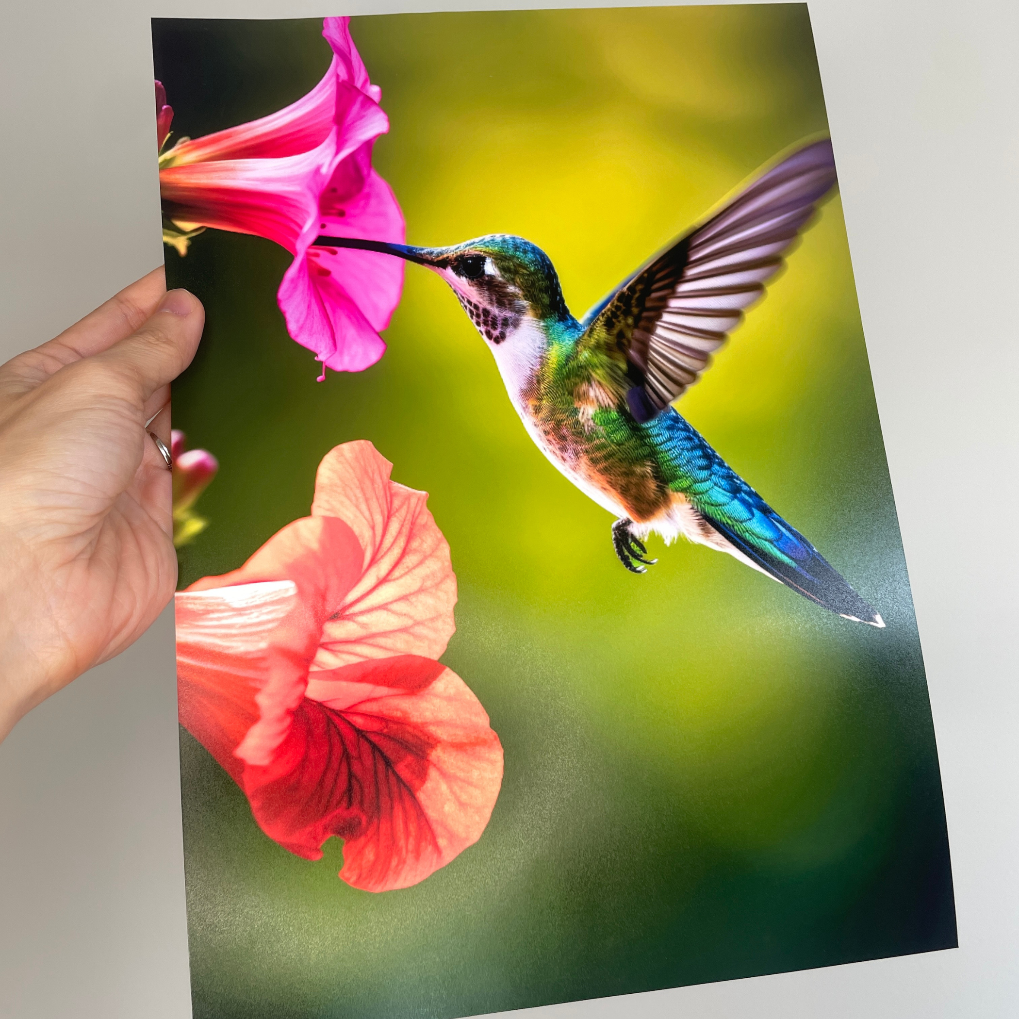 koala photo paper satin 260gsm a4 colourful bird full print flexible magnet, inkjet, premium, scratch and moisture resistant with reduced glare